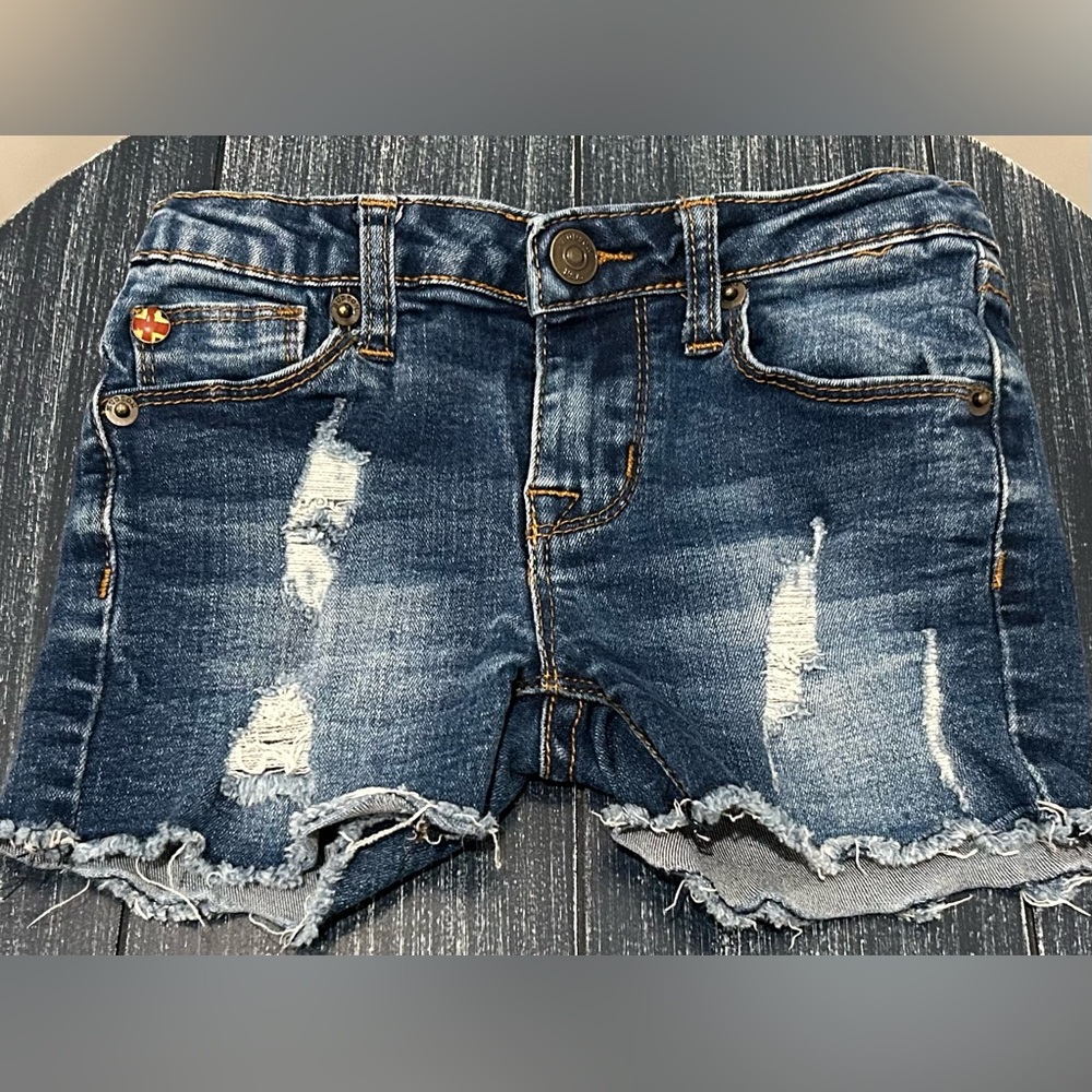 Hudson Distressed Denim Shorts - Picture 2 of 3